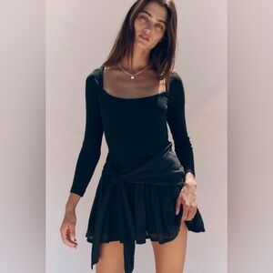 FREE PEOPLE FREE PEOPLE Lexi Drop-Waist Mini Dress